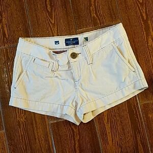 American Eagle Outfitters Women's Cream Courderoy Shorts